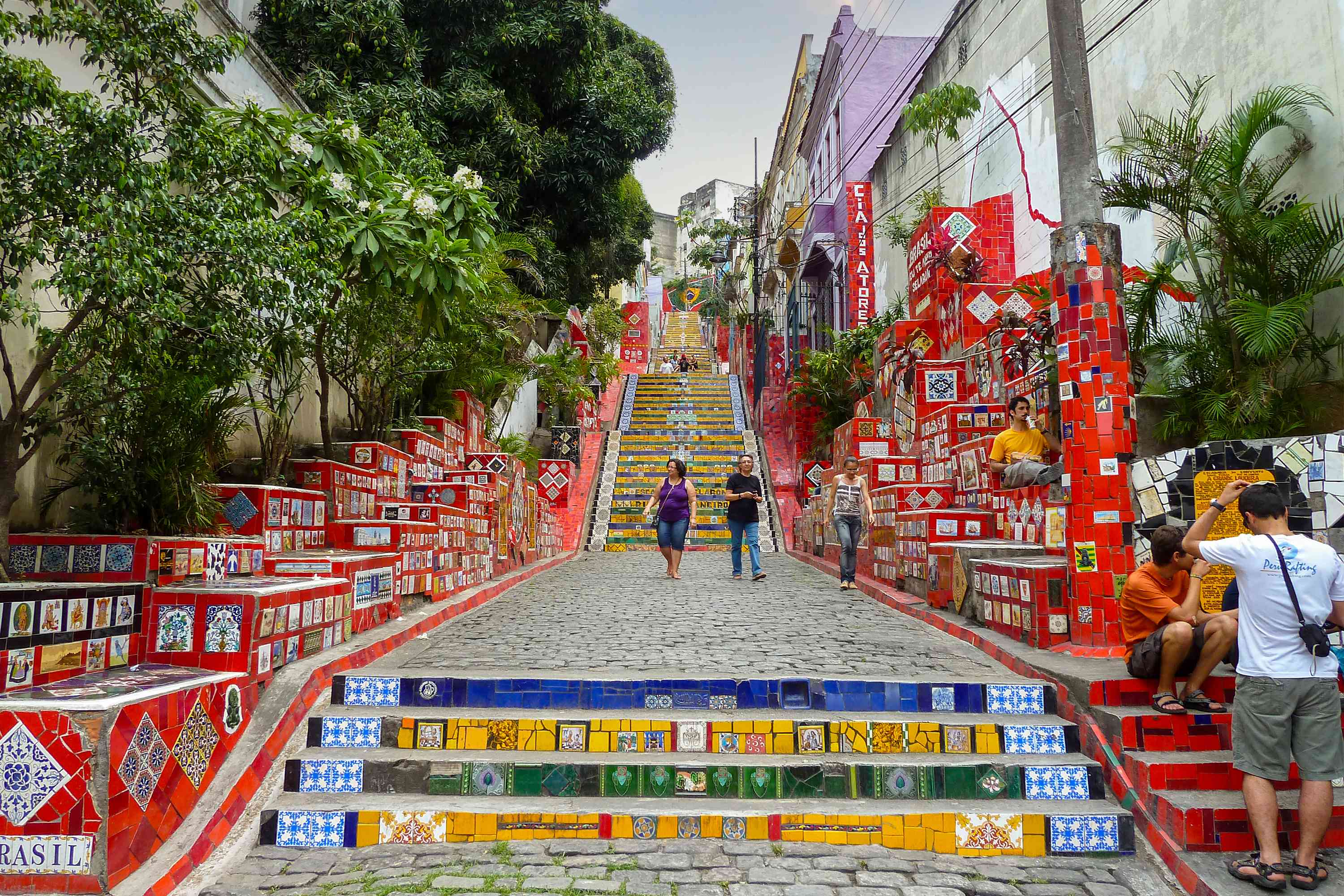 Selaron Steps, Rio de Janeiro, Brazil by Dennis Bunnik